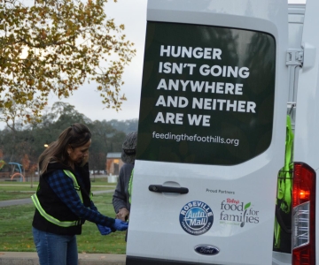 Hunger van and worker